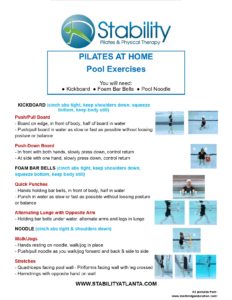 Pool Exercises